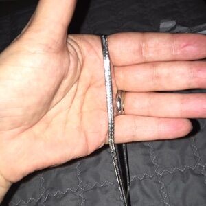 925 sterling silver blade chain necklace